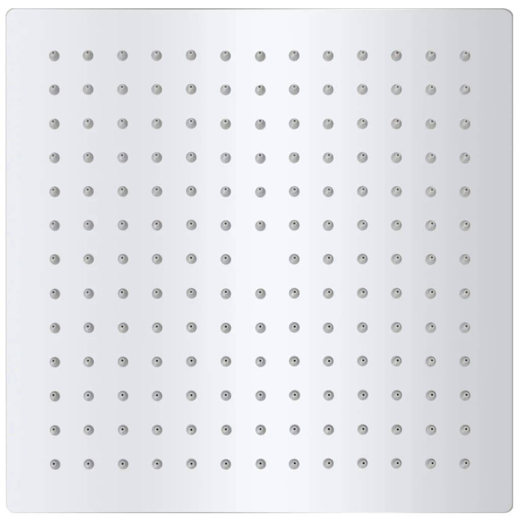 vidaXL Regenbrause Edelstahl 25x25 cm Quadratisch-2