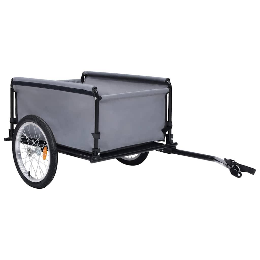 Fahrrad-Lastenanhänger Schwarz und Blau 65 kg-4