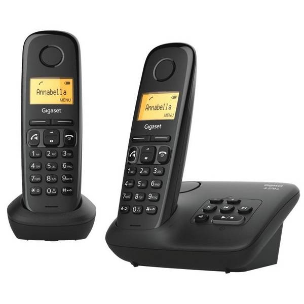 Gigaset A270A, Analoges/DECT-Telefon, Kabelloses Mobilteil, Freisprecheinrichtung, 80 Eintragungen, Anrufer-Identifika