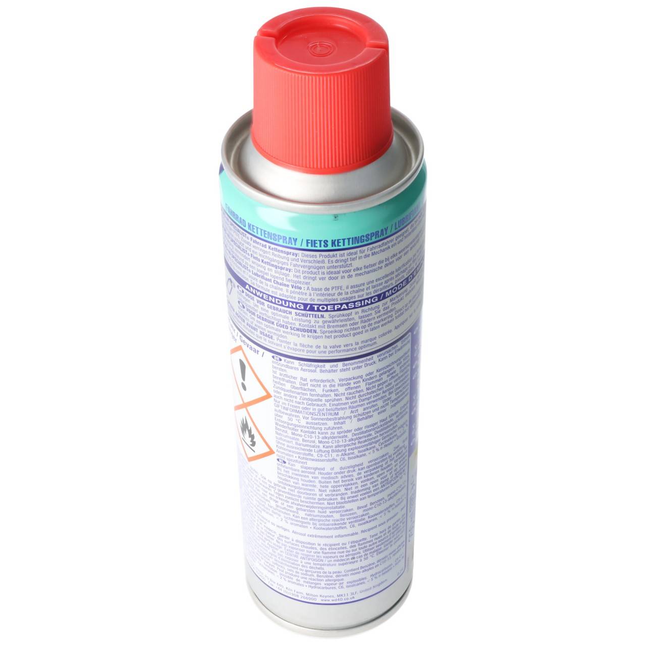 WD-40 Fahrrad Kettenspray, verhindert Rost und Verschleiß, langanhaltende Schmierung, Allwetter, 250ml-1