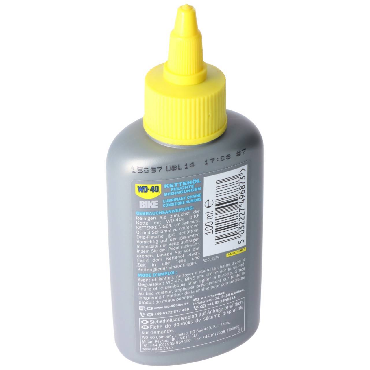 WD-40 BIKE Kettenöl, Fahrradketten Öl für feuchte Bedinungen, WD-40 WET, Korrosionsschutz bei Nässe und Schlamm-2