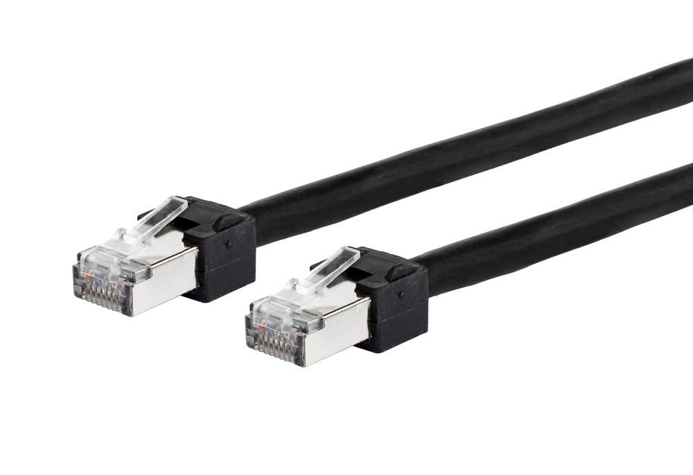 METZ CONNECT 13084U0300-E, 0,3 m, Cat6, S/FTP (S-STP), RJ-45, RJ-45, Schwarz-0