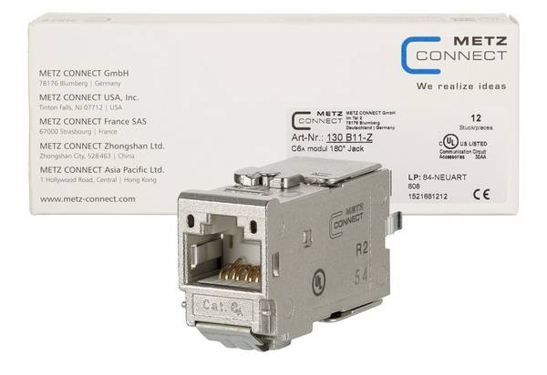12 Stk. Metz Connect C6Amodul 180 Jack 130B11-Z