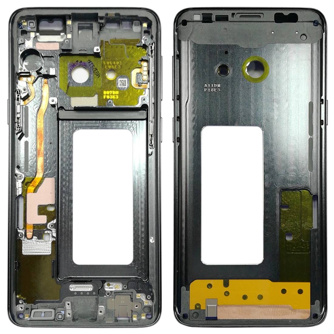 Mittelrahmen Rahmen Kamera Glas Gehäuse für Samsung Galaxy S9 G960 G960F Grau-0