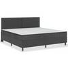 Boxspringbett Dunkelgrau Stoff 200x200 cm