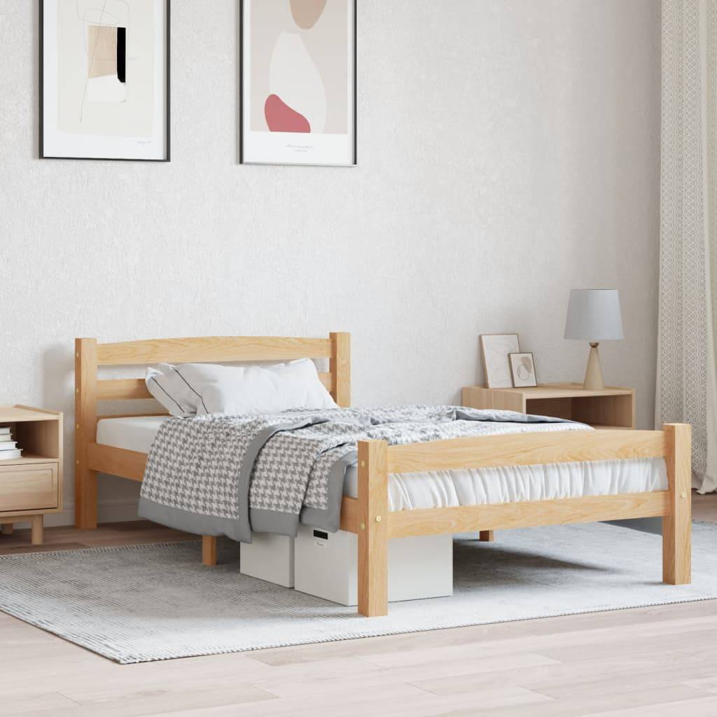 Bettgestell Massivholz Kiefer 100x200 cm-1