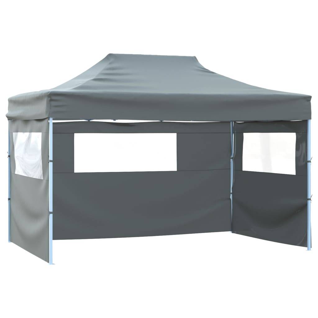 vidaXL Faltzelt mit 3 Wänden 431x291x315 cm Anthrazit-0