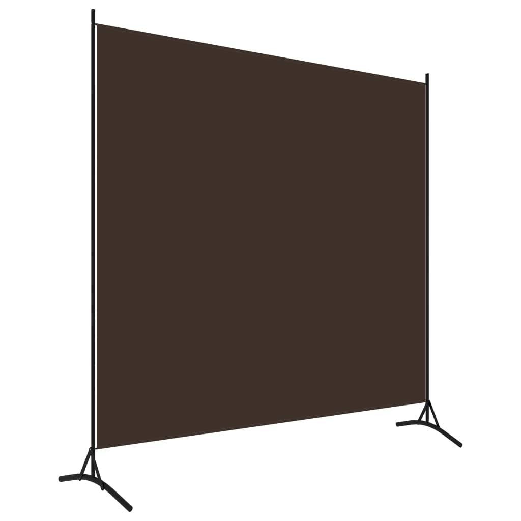 vidaXL Paravent Braun 175x180 cm Stoff-1