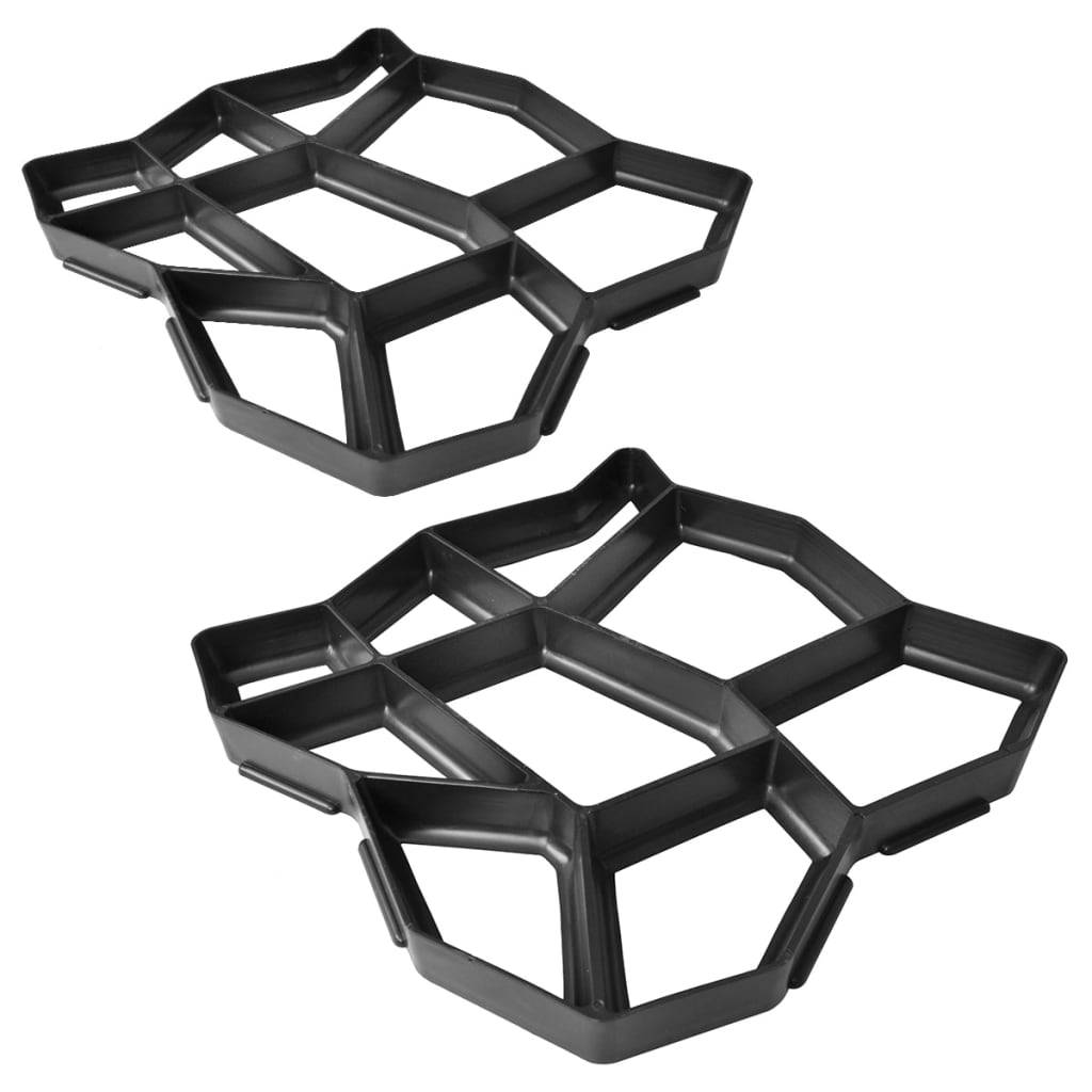 Pflasterform für den Garten 42 x 42 x 4 cm 2er-Set-0