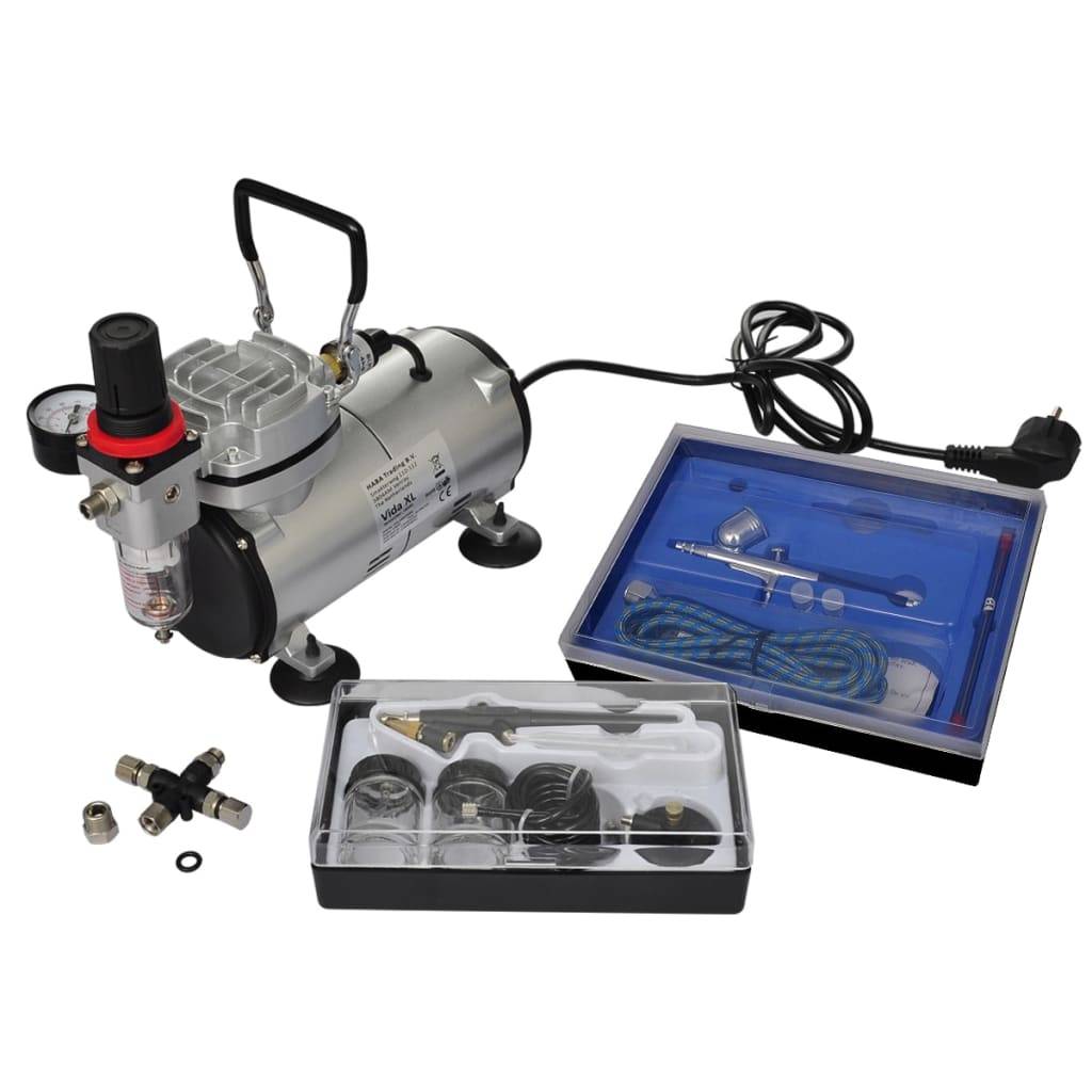 Airbrush Profi Komplett-Set mit 2 Pistolen-0