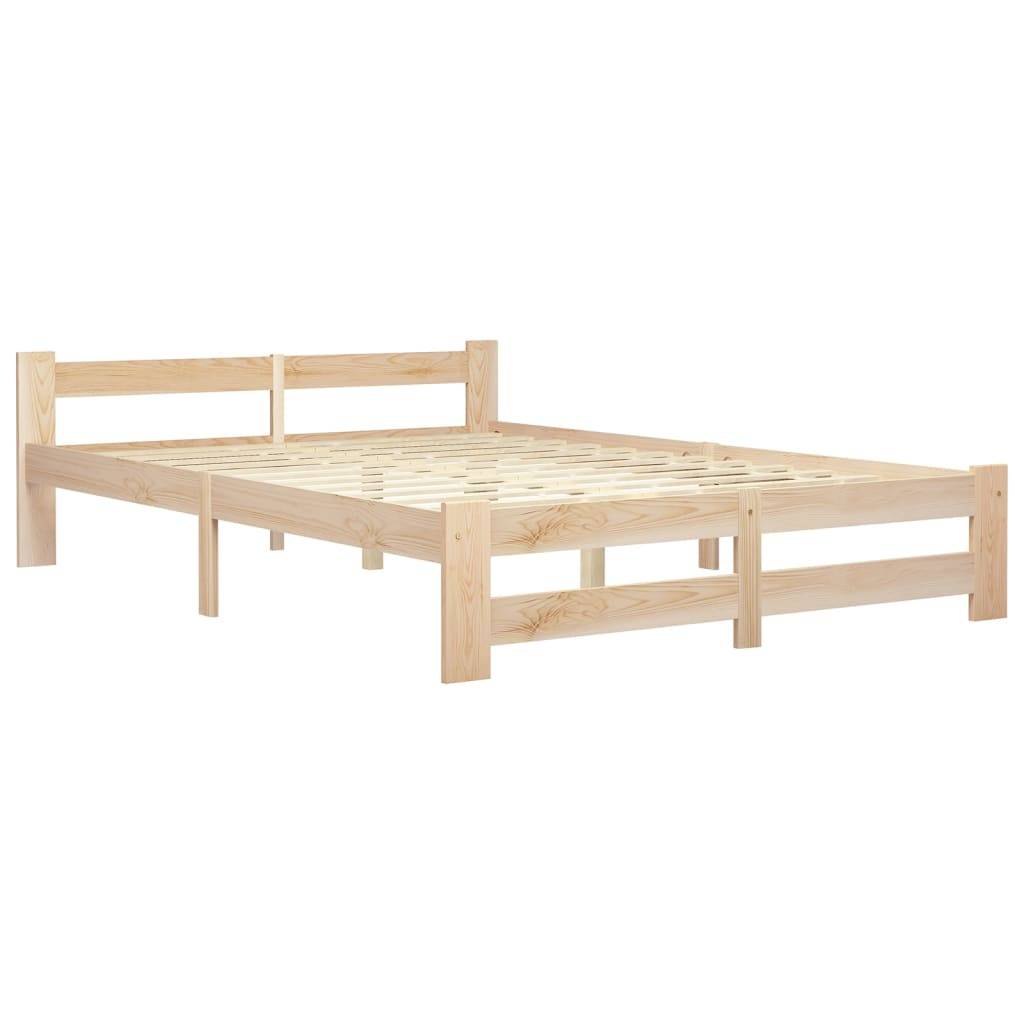 Bettgestell Massivholz Kiefer 160x200 cm-1