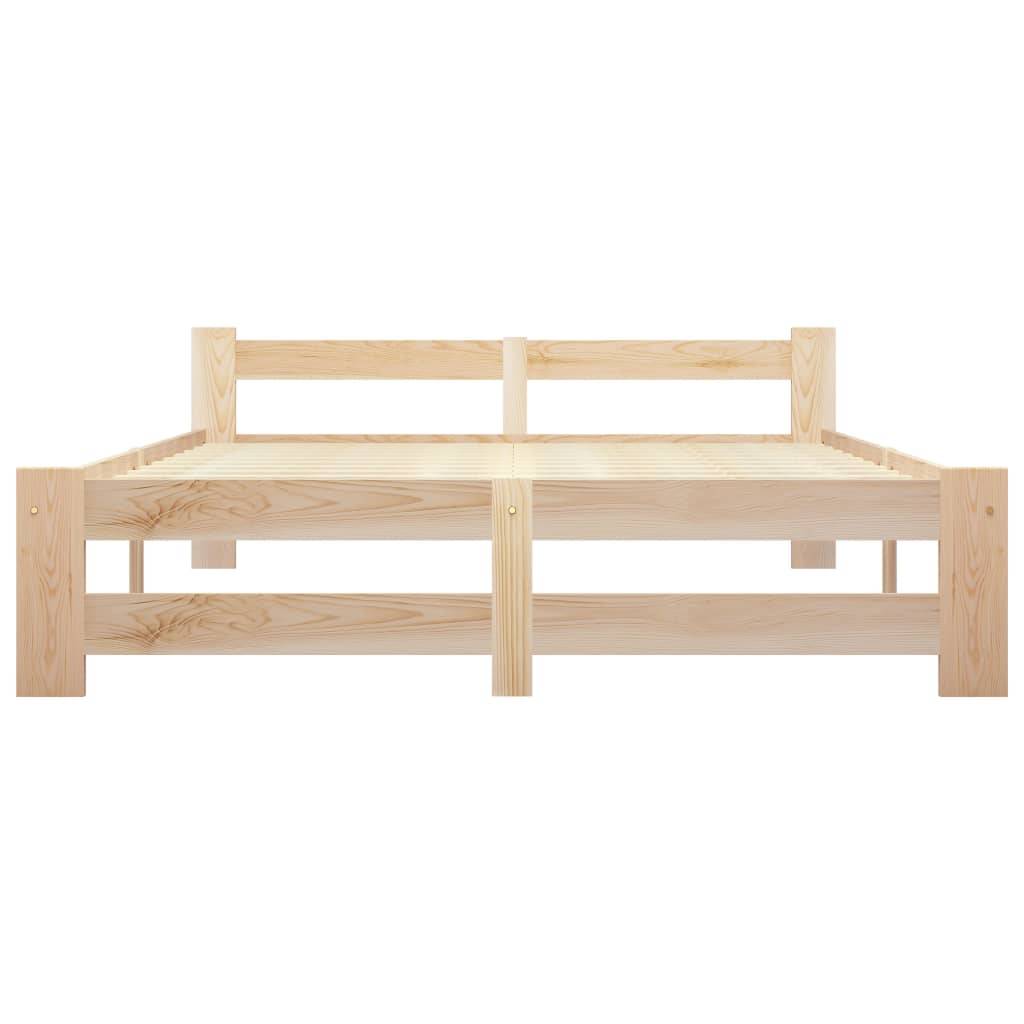 Bettgestell Massivholz Kiefer 160x200 cm-2
