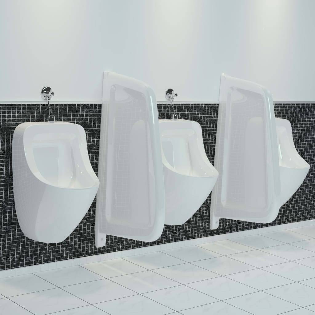 Urinal Trennwand Wandmontage Keramik Weiß-1