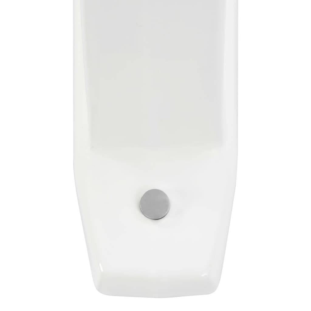 Urinal Trennwand Wandmontage Keramik Weiß-4