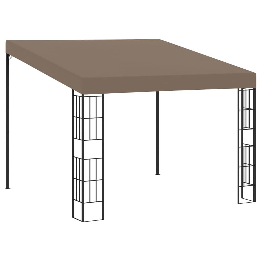 vidaXL Wand-Pavillon 3x3 m Taupe Stoff-0