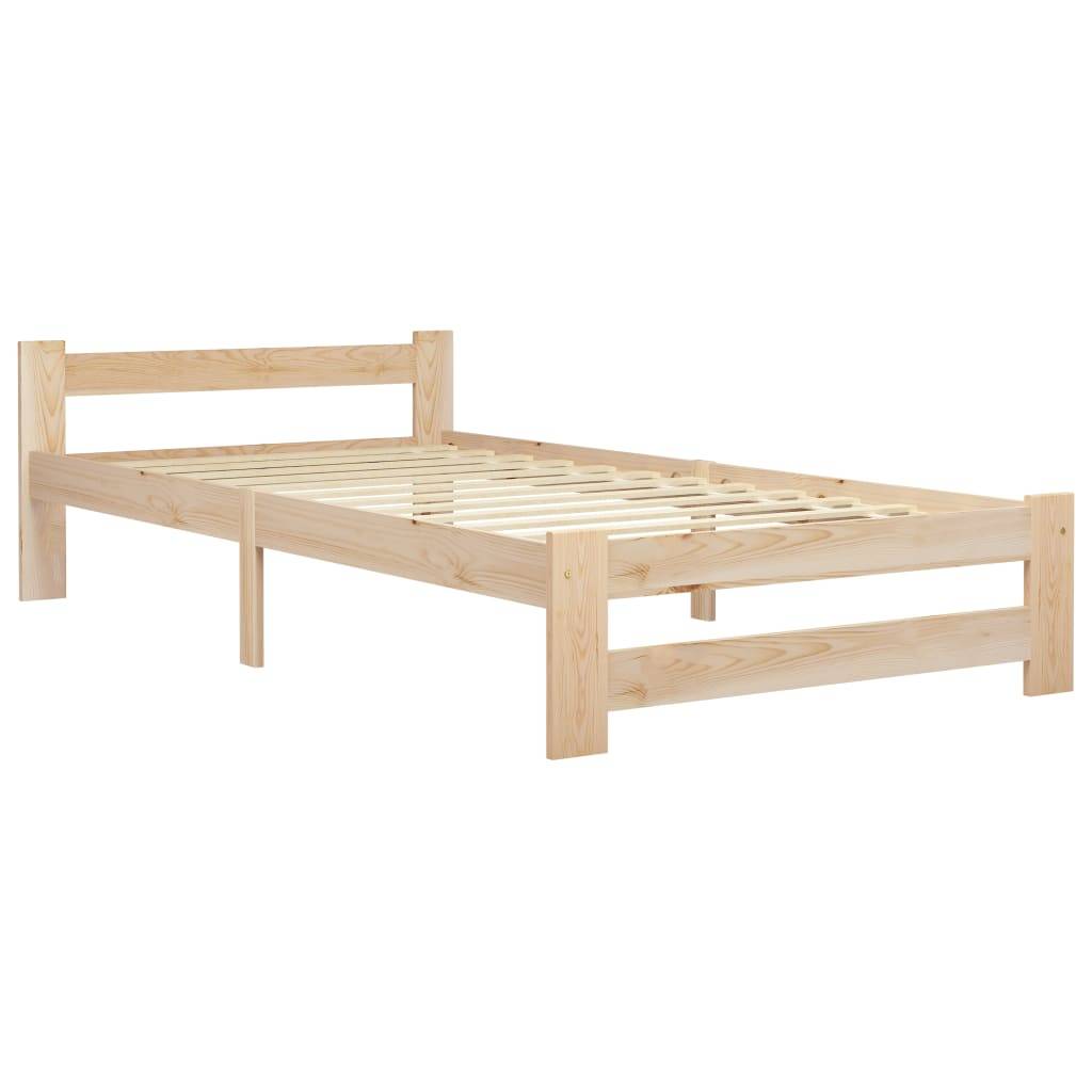 Bettgestell Massivholz Kiefer 90x200 cm-1