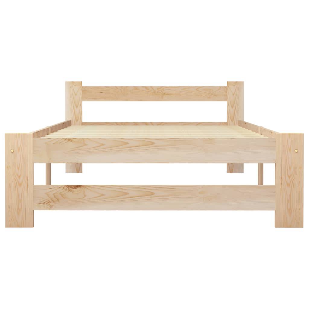 Bettgestell Massivholz Kiefer 90x200 cm-2