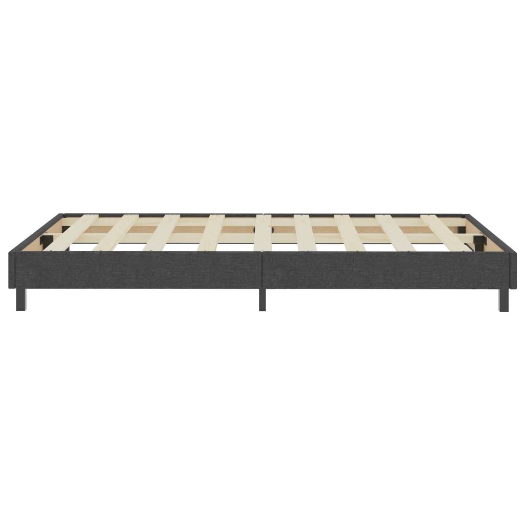 Boxspringbett Dunkelgrau Stoff 120x200 cm-4