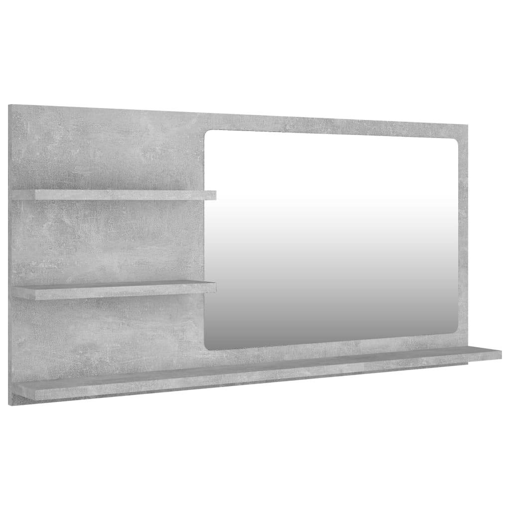 Badspiegel Betongrau 90x10,5x45 cm Spanplatte-0