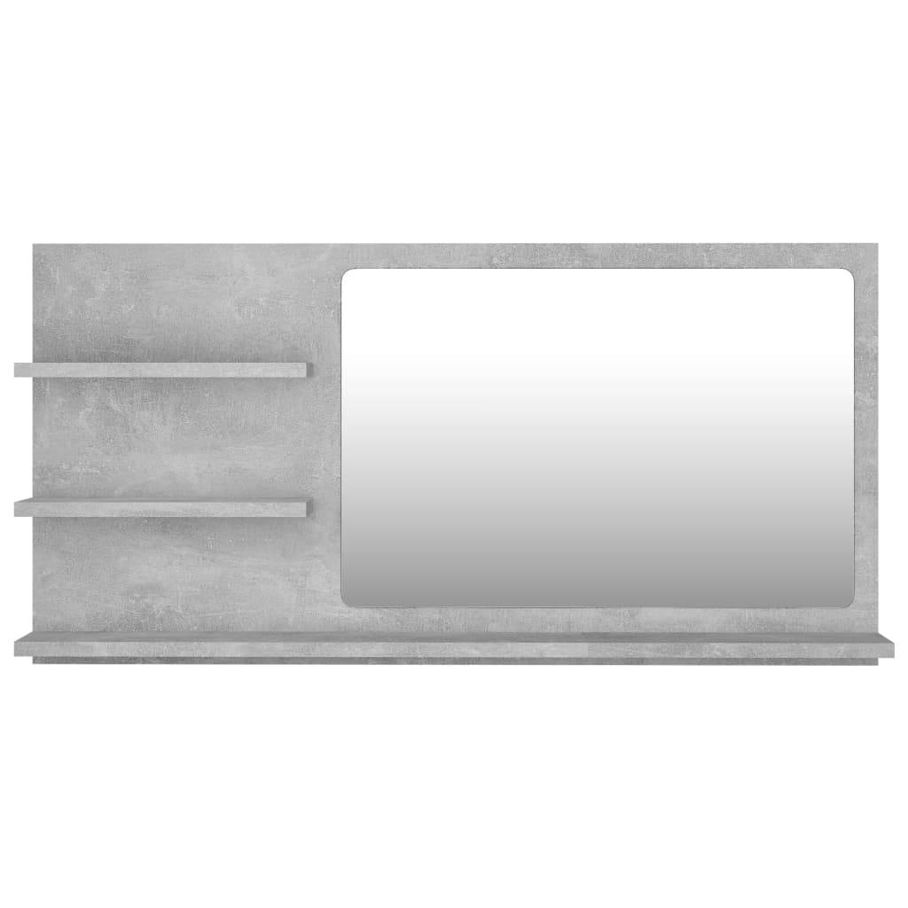 Badspiegel Betongrau 90x10,5x45 cm Spanplatte-4
