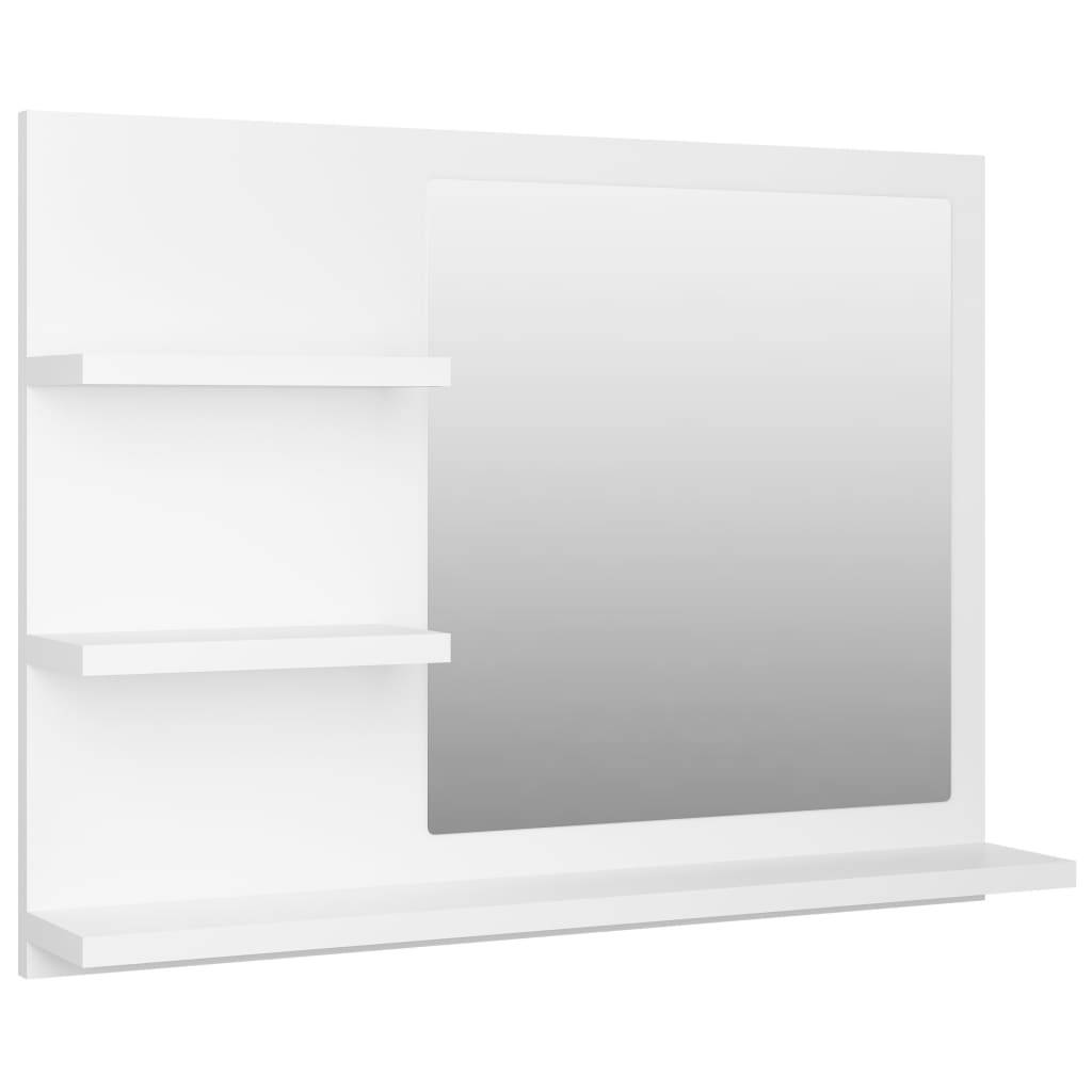 Badspiegel Weiß 60x10,5x45 cm Spanplatte-0