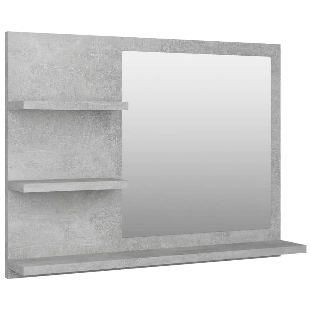 Badspiegel Betongrau 60x10,5x45 cm Spanplatte