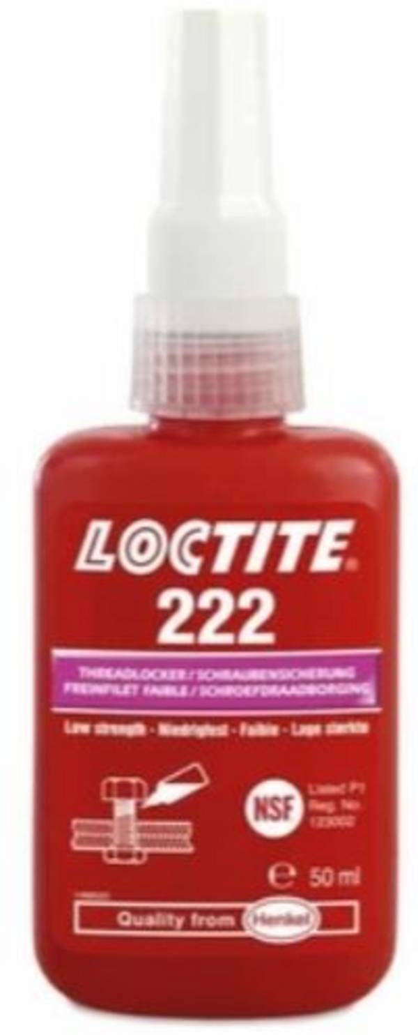 LOCTITE 222 195743  Schraubensicherung Festigkeit: niedrig 50 ML