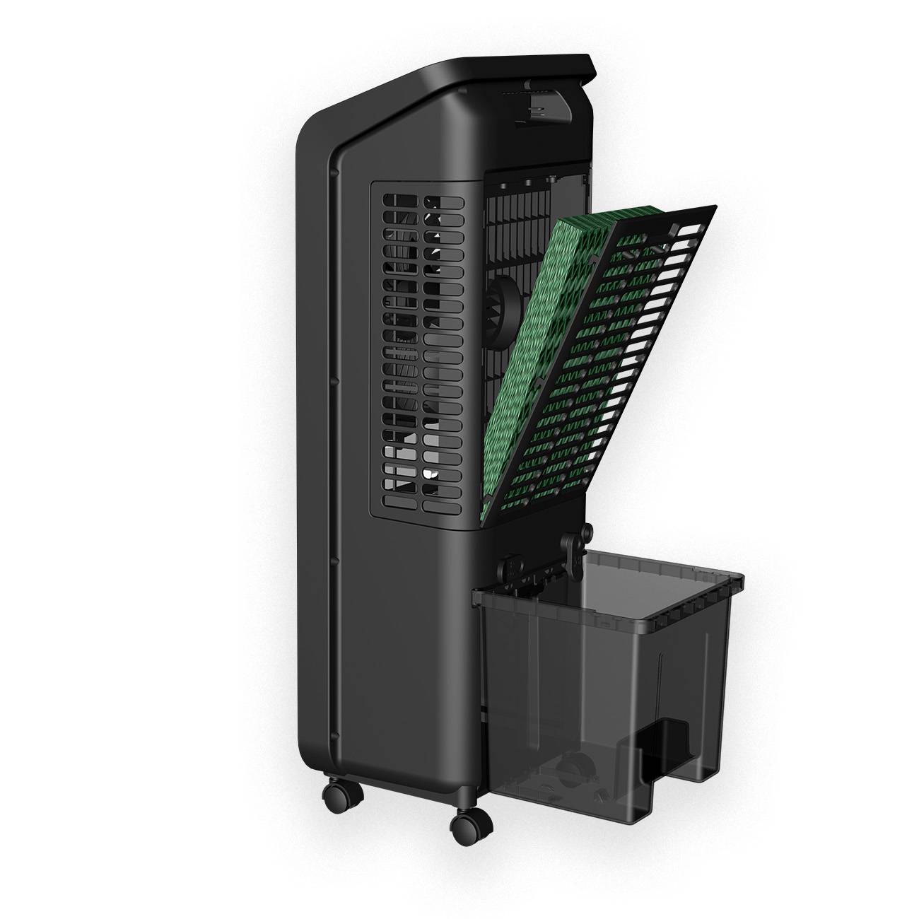 Clean Air Optima CA-104W-3in1:Luftkühler, Luftbefeuchter und Zirkulator Ventilator - Geeignet für Räume bis 40m² / 100m³-2