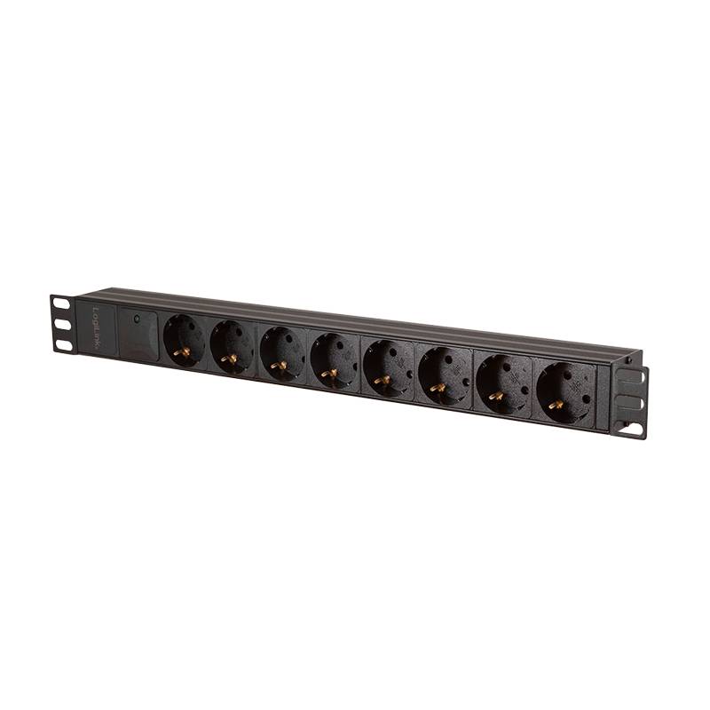 LogiLink Professional 19" Steckdosenleiste 8-fach, mit Überspannungsschutz-2