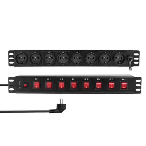 PDU8D01, 8 AC-Ausgänge, PDU, 230 V, 50 Hz, 16 A, 3600 W