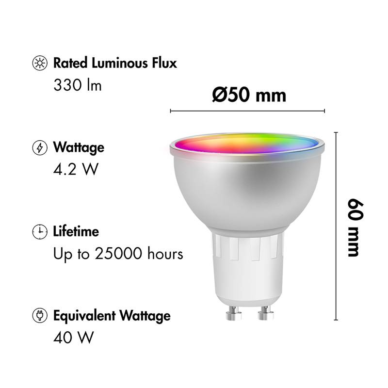 Logilink WiFi Smart GU10 light, Tuya compatible Home & Living Plug&Play-4