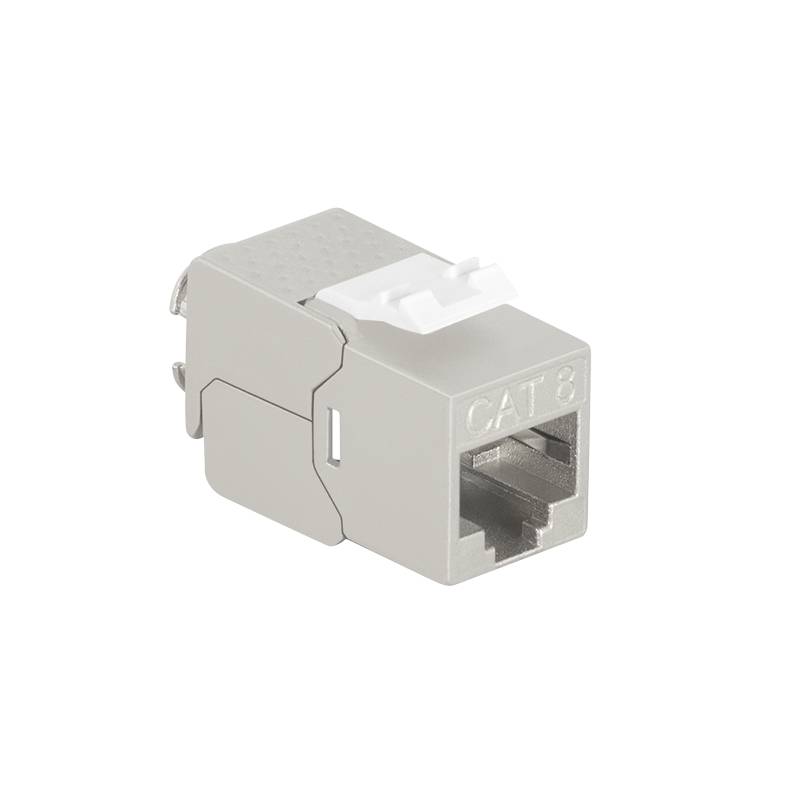 Keystone jack Cat.8.1 STP EconLine, 14.5 mm 22-26 AWG Kabel & Adapter-5