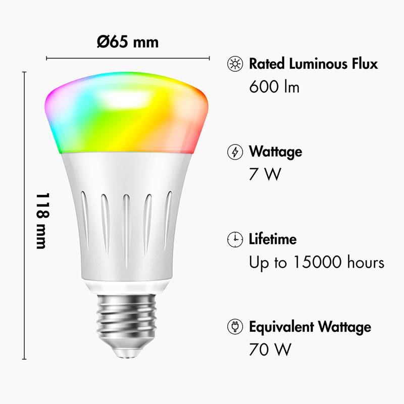 Logilink WiFi Smart E27 R63 reflector bulb, Tuya compatible Home & Living Plug&Play-3