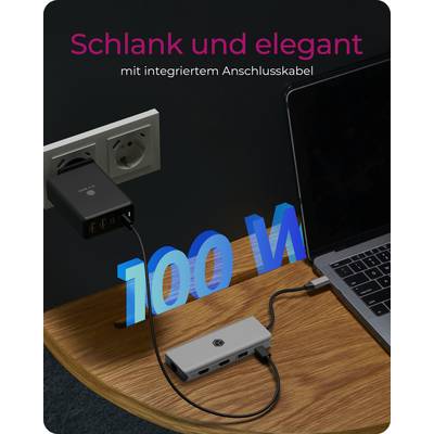 IB-DK4012-CPD, 9 in 1 USB Type-C® Notebook DockingStation, 2x HDMI-2