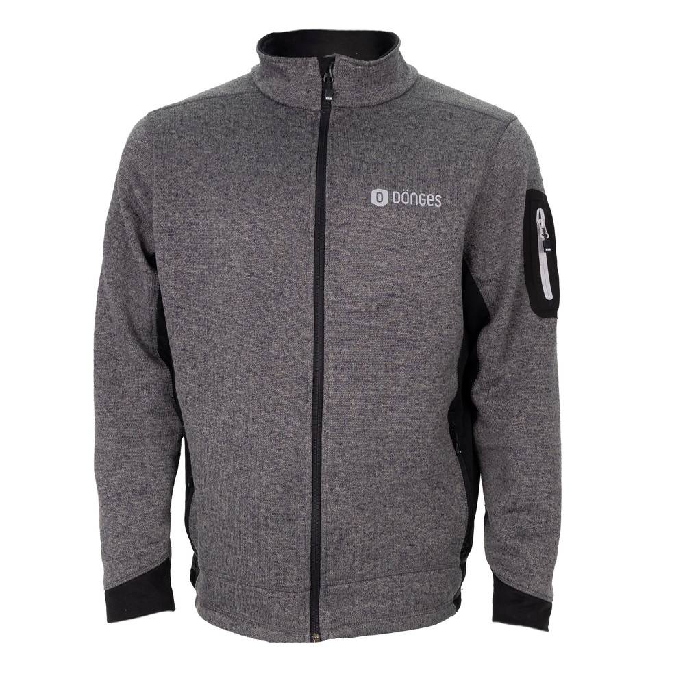 Dönges Strickfleecejacke, anthrazit, Herren, Größe S, XXXL-0