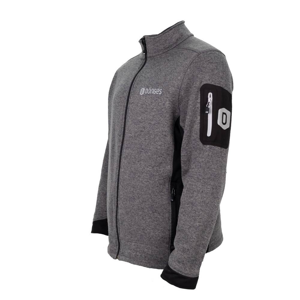 Dönges Strickfleecejacke, anthrazit, Herren, Größe S, XXXL-1