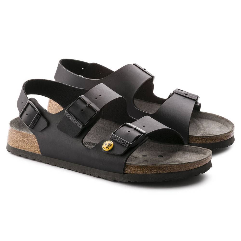 Birkenstock ESD-Sandale Milano, Größe 46, schwarz, normal-3