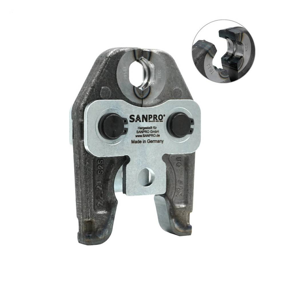 Sanpro Pressbacke / Presszange - V - Profil, Größe V 18-0