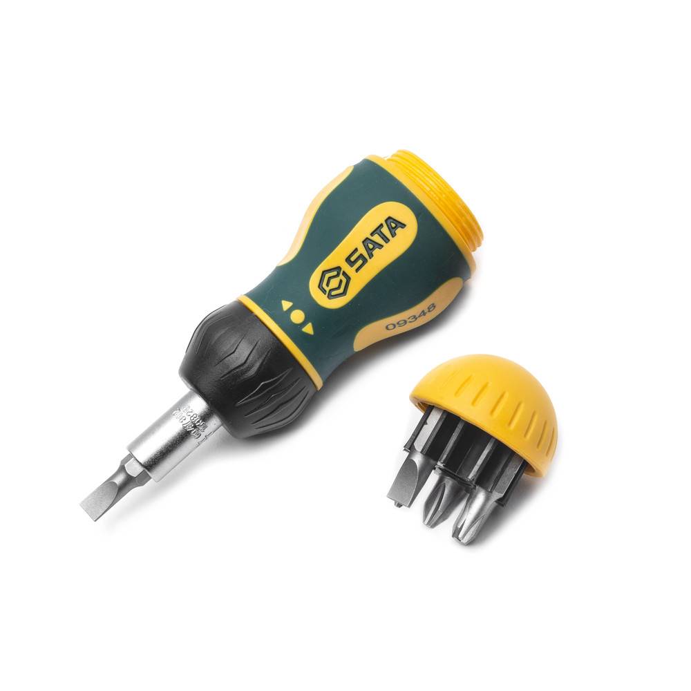 SATA Stubby-Ratschenschraubendreher mit Bit-Magazin, 6-teilig-1