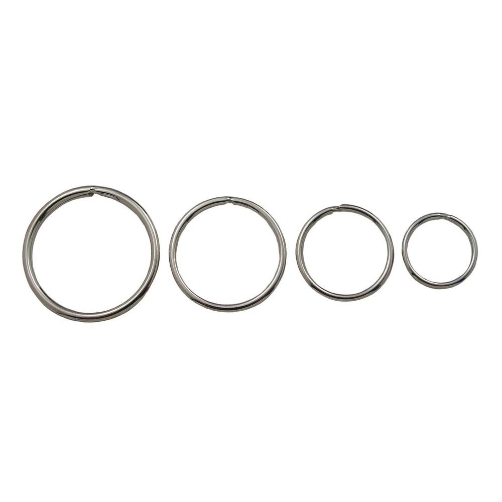 Kroschke Schlüsselringe, Ø 30 mm, silber, 10 Stück-0