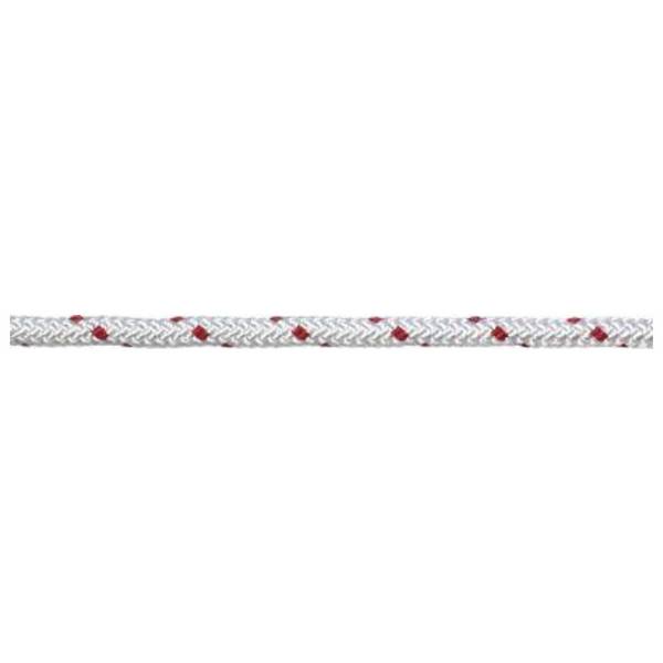 Pösamo Polyester-Seil, geflochten, DIN 83307, 6 mm, weiß-schwarz
