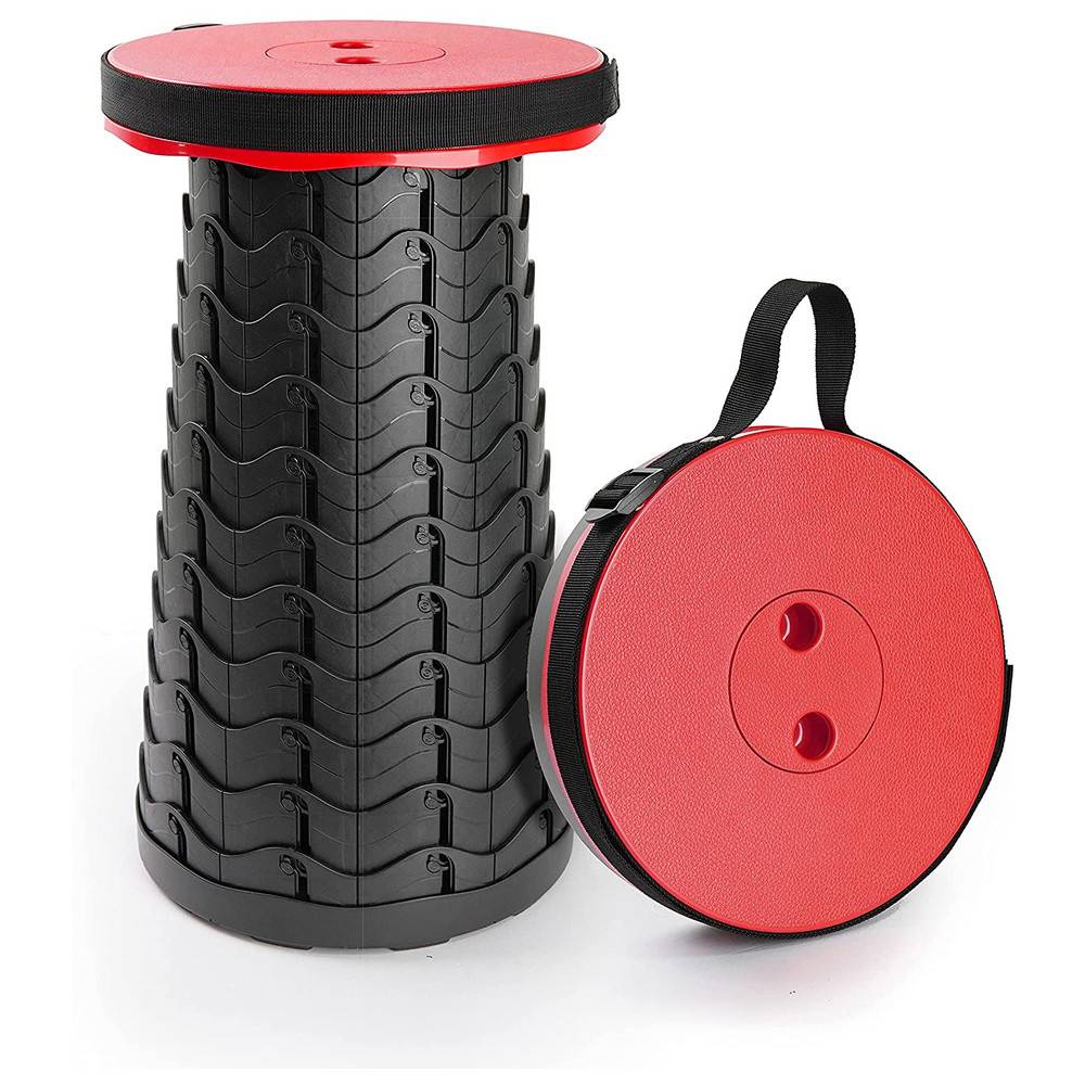 Dönges Teleskophocker, Traglast 180 kg, rot/schwarz-0
