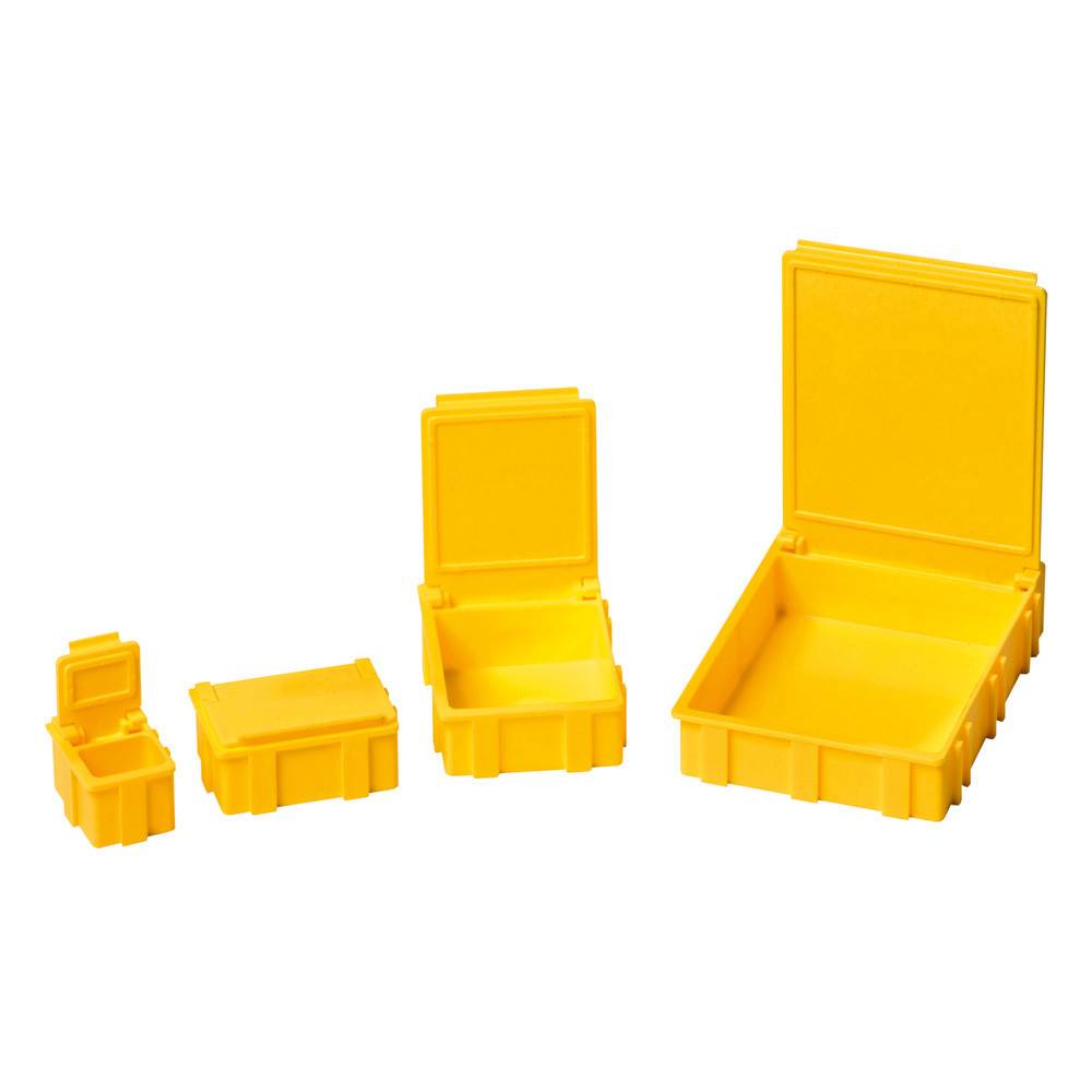 WETEC IDP-SMD-Klappbox, ESD, 37 x12 x 15 mm, mittel, transparent-0