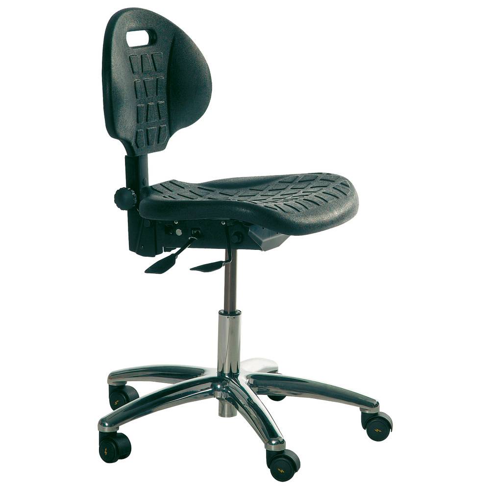 Warmbier Arbeitsstuhl Industrial PU, ESD, Rollen, 380-510 mm-0