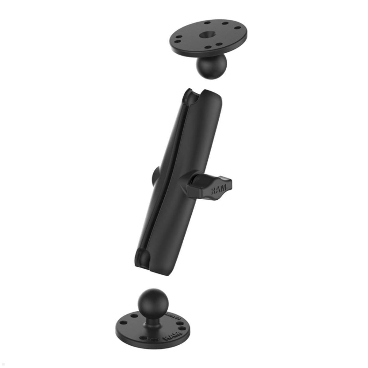 RAM Mounts 2x runde Platte, 1x Arm 150mm, B-Kugel (RAM-B-101U-C)-1