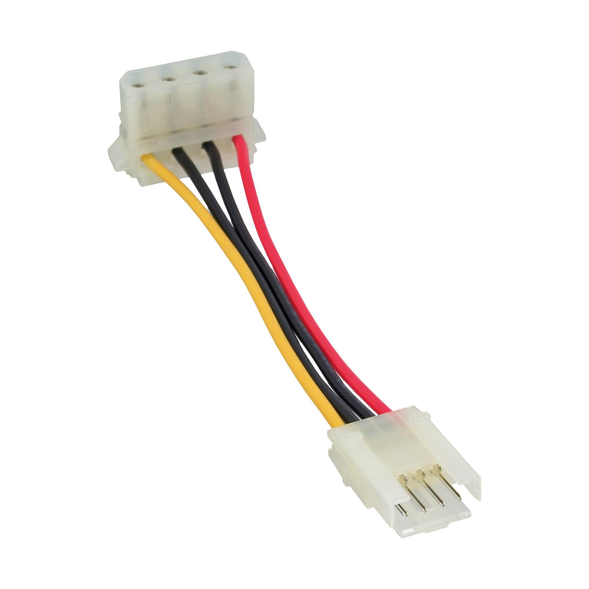 InLine® Stromadapter, 8,89cm (3,5") Buchse zu 13,34cm (5,25") Stecker gewinkelt-1