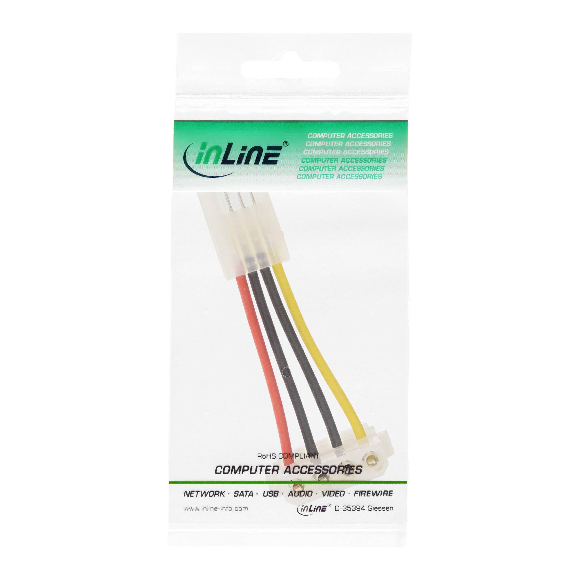 InLine® Stromadapter, 8,89cm (3,5") Buchse zu 13,34cm (5,25") Stecker gewinkelt-2