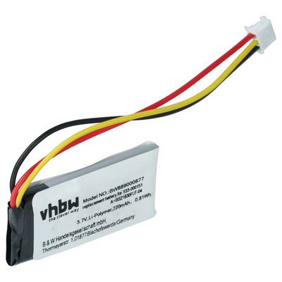 vhbw Akku kompatibel mit Logitech M-R0070, G502, G502 LIGHTSPEED, G Pro Wireless, G Pro kabellose Maus (220 mAh, 3,7 V-0