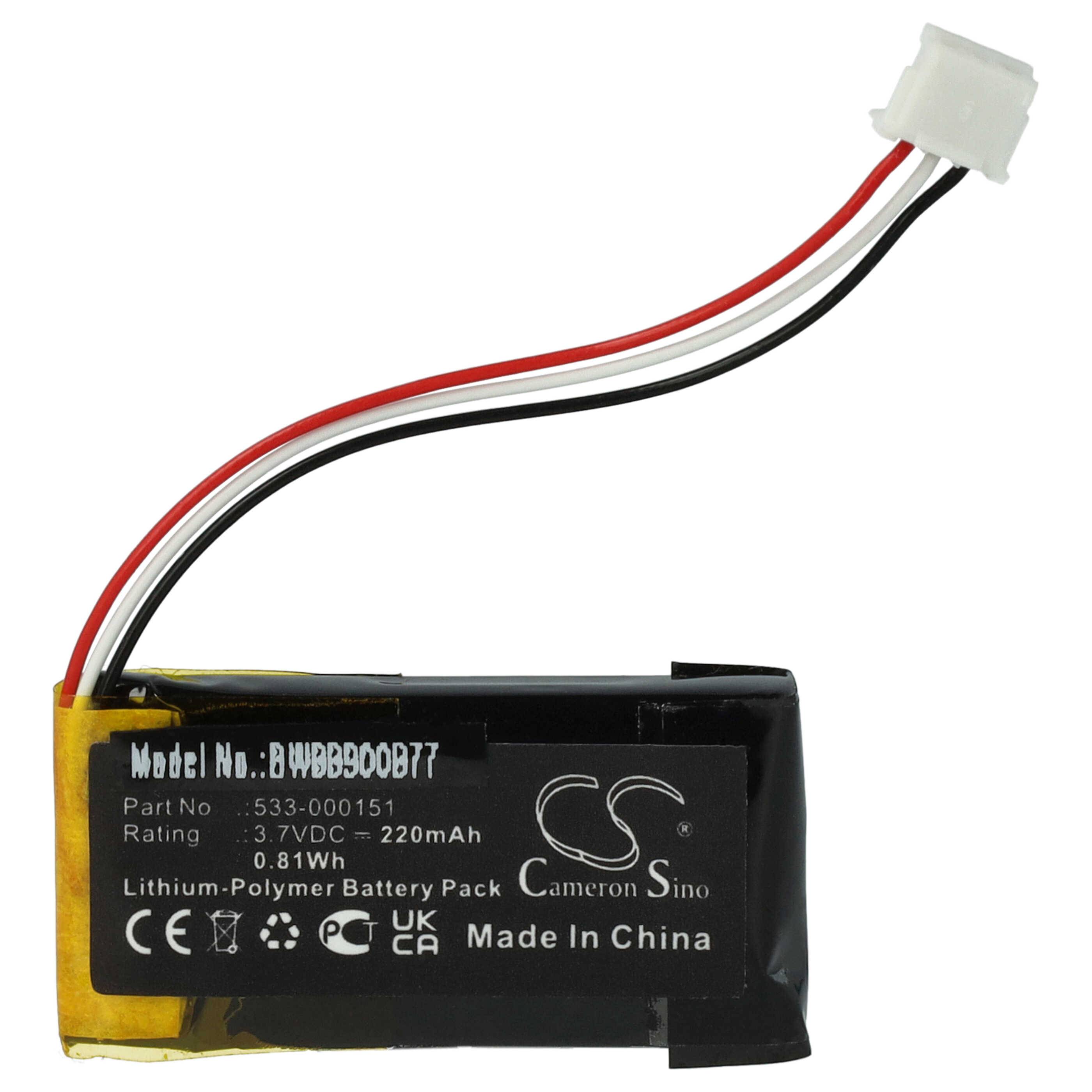 vhbw 1x Akku kompatibel mit Logitech Pro X SUPERLIGHT kabellose Maus (220 mAh, 3,7 V, Li-Polymer)-0