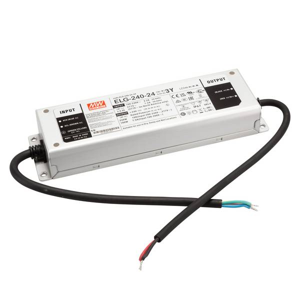 Mean Well ELG-240 IP65/IP67 SNT IP67 240W 24V/10A CV+CC + PE